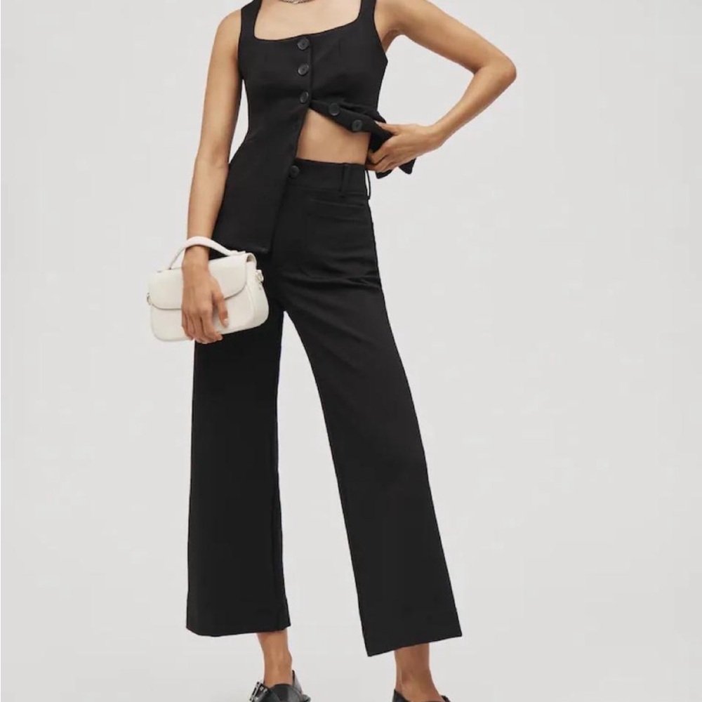 Maeve Black Wide-Leg Women's Pants